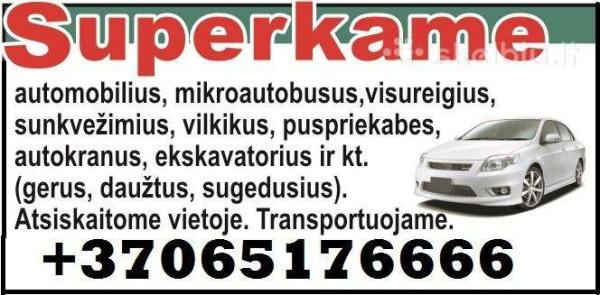 Automobiliu supirkimas, mikroautobusu, sunkvežimiu-0