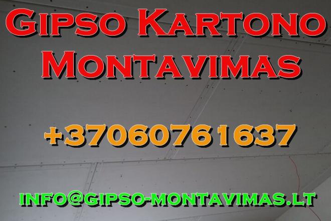 Gipso kartono montavimas - gipso-montavimas.lt-0